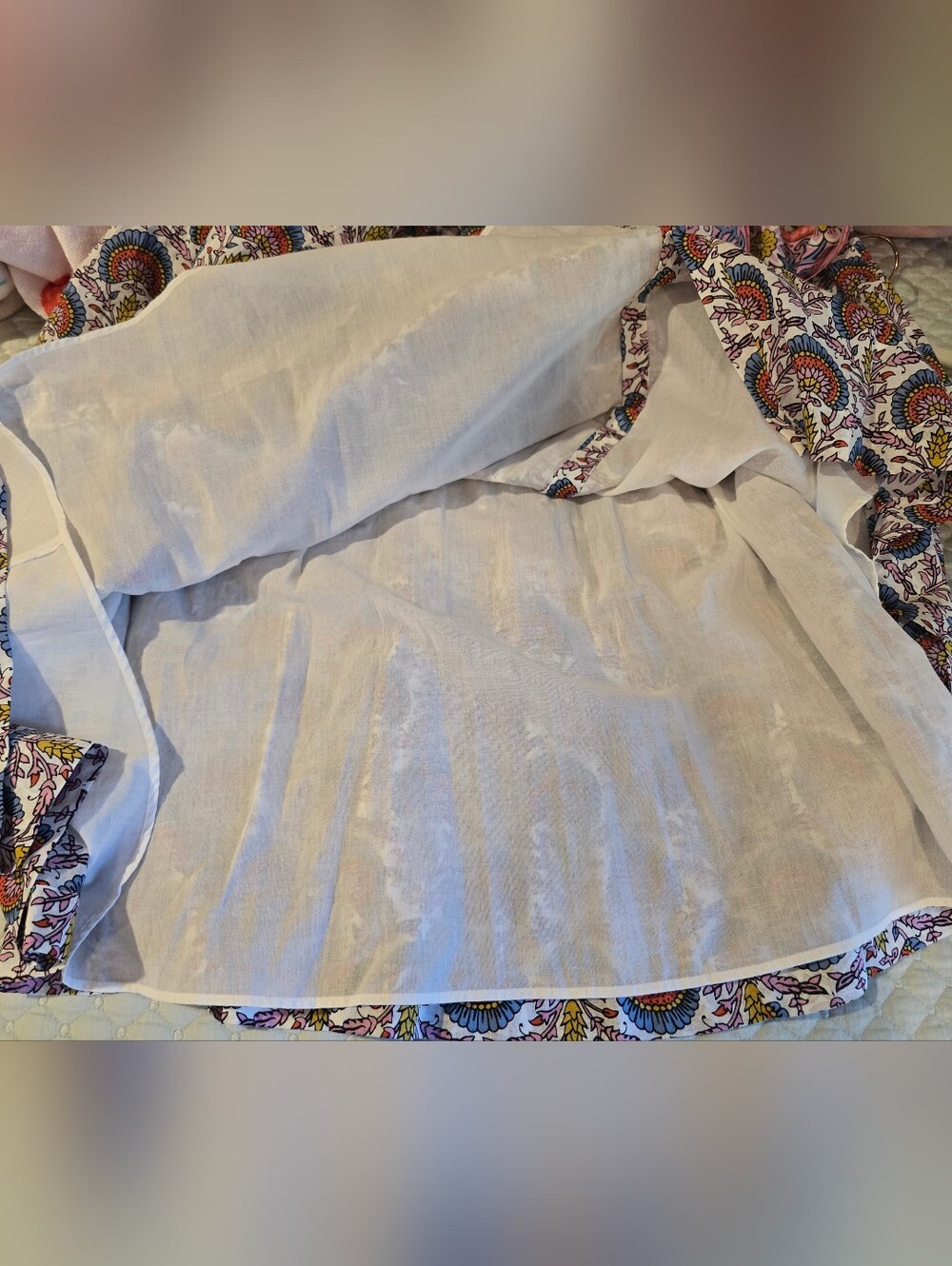 Boden Cotton Flo Cotton Midi Shirt Dress Passion Bud Size 8 - Picture 10 of 11